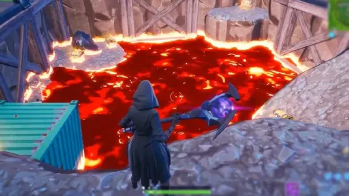 ¡El sitio de excavación de Fortnite se llenó de lava!