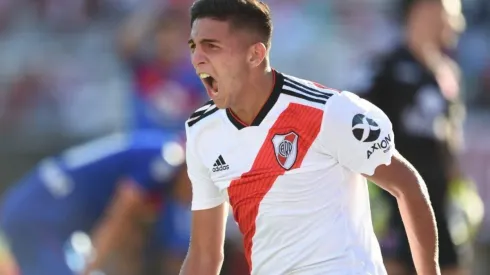 Hernán López grita su gol ante Tigre. (Foto: River)