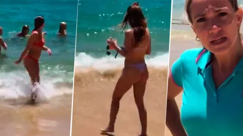 Video viral: estaba filmando chicas en la playa hasta que lo descubrió su mujer