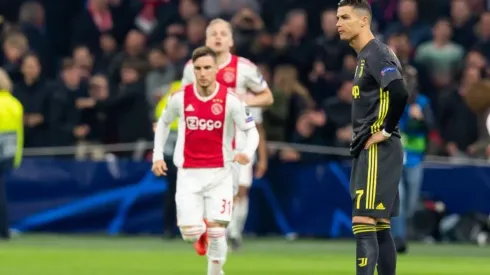 Cristiano, resignado ante el gol del Ajax.