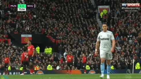Así se retiró Javier Hernández.