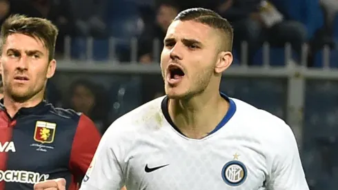 Mauro Icardi con la camiseta de Inter.