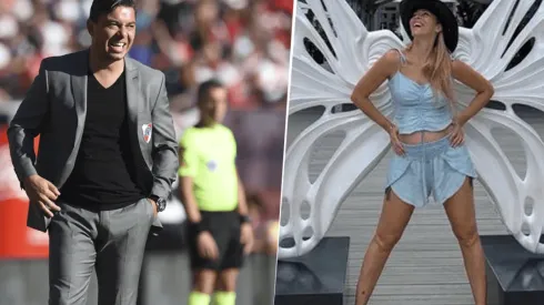 Foto de Marcelo Gallardo junto a su pareja.