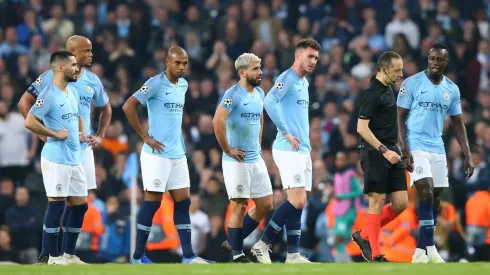 Foto de los jugadores de Manchester City.