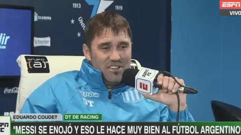 La broma de Coudet sobre el único problema que tiene Messi