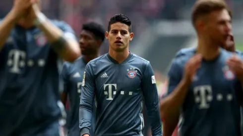 James Rodríguez, en un juego de la Bundesliga.