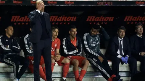 Zidane, indignado con su equipo.