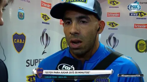 Tevez contó por qué será suplente con Boca: "Zárate está mejor que yo"