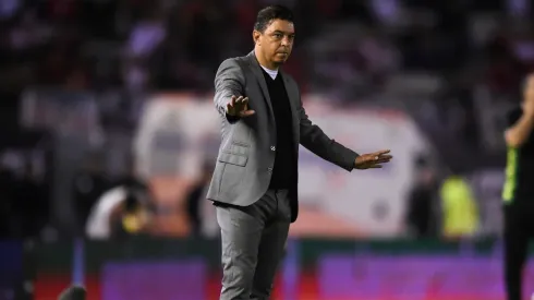 Marcelo Gallardo durante la goleada ante Aldosivi.