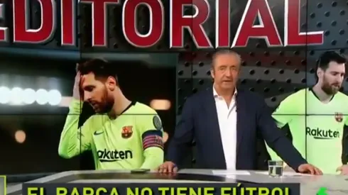 Durísimo editorial de El Chiringuito: "Al Barça de Messi se le está quedando la cara de perdedor"