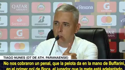 Tiago Nunes y su declaración post-partido.