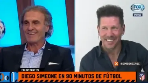 Apenas lo vio a Simeone, Ruggeri le tiró: "¡Mirá como está el quincho!"