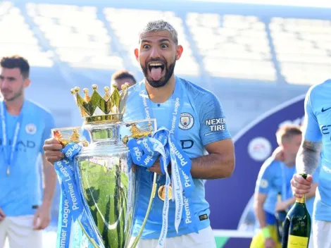La alegría de Agüero en las redes sociales por el título de Manchester City