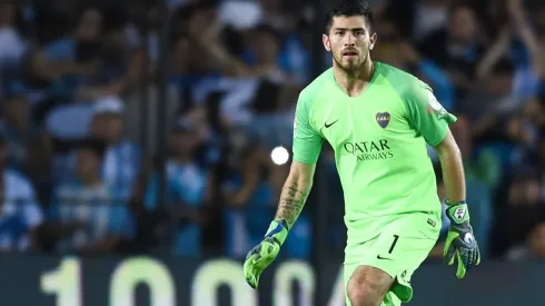 Agustín Rossi en el arco de Boca.