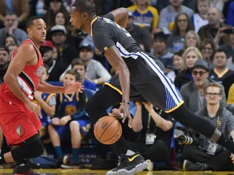 Las palabras de Kevin Durant a CJ McCollum que calentaron desde ya las Finales del Oeste