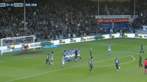 Golazo de campeón: Schöne adelantó al Ajax con un tiro libre mágico