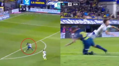 Roja directa: Benedetto la regaló, Bouzat iba derecho al gol, pero Izquierdoz lo mató y se fue expulsado