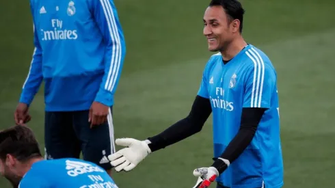 Keylor Navas ¿en uno de sus últimos entrenamientos en el Real Madrid?
