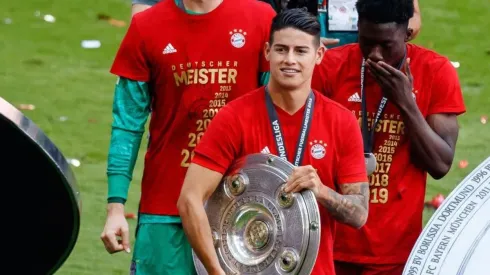 James Rodríguez, campeón de la Bundesliga con el Bayern Múnich.