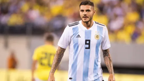 Mauro Icardi en la Selección Argentina.