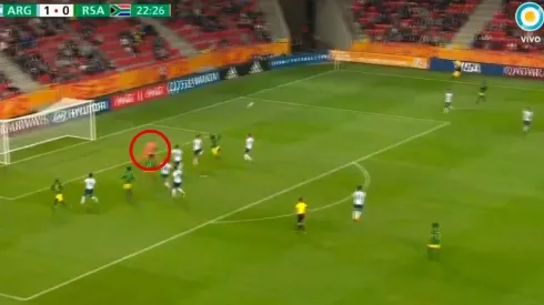 Error de Roffo y gol de Sudáfrica