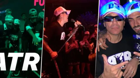 Lanzini y Mercado junto a Damas Gratis.