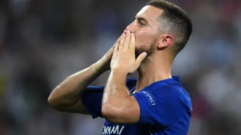 Hazard en su ¿último? partido con el Chelsea.