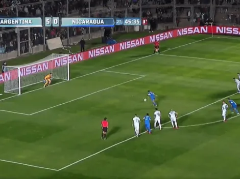 Otamendi hizo una mano gigante y Nicaragua descontó con un golazo de penal