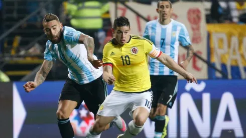 James ante Argentina, en 2015.