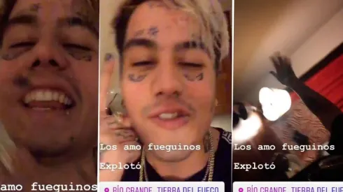 Duki en Tierra del Fuego.