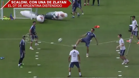 La acción que protagonizó Scaloni.