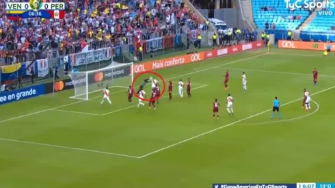 La acción del gol anulado.