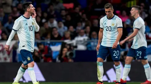 Foto de los jugadores de la Selección Argentina.
