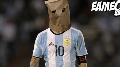 Foto de un meme de Lionel Messi.