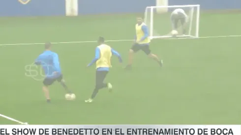 Festeja todo Boca: Benedetto arrancó la pretemporada en Modo Dios