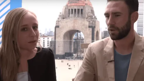 Foto de Layún en la entrevista.