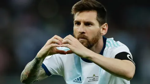 Foto de Lionel Messi, jugador de la Selección Argentina.