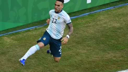 Lautaro Martínez abrió el marcador para Argentina.