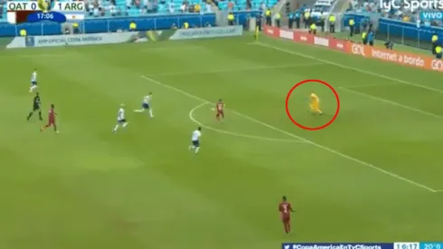 Gran reacción de Franco Armani.