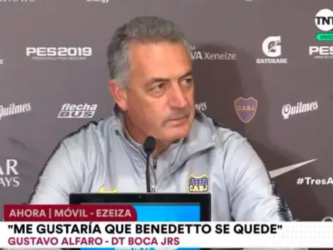 Alfaro se ilusionó con incorporar a dos ex-Boca, pero asumió: "Hasta fin de año es imposible"