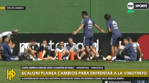 Sigue el tridente, pero hay dos cambios: el once que Scaloni probó pensando en Venezuela