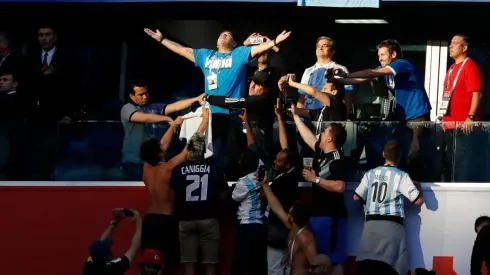 Foto histórica de Diego Maradona.