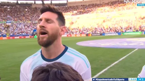 Video: Messi cantó el himno argentino por primera vez en su vida