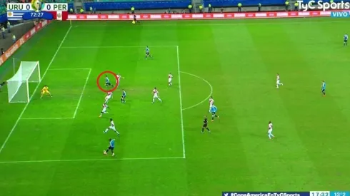 El gol anulado a Luis Suárez.