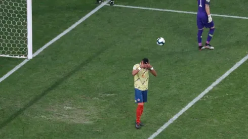 William Tesillo tras errar su penal contra Chile en Copa América.
