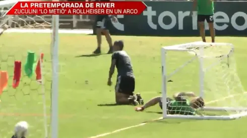 Así quedó el pobre Rollheiser.