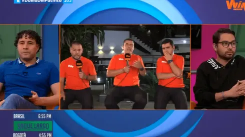 Foto de los periodistas hablando en el programa.