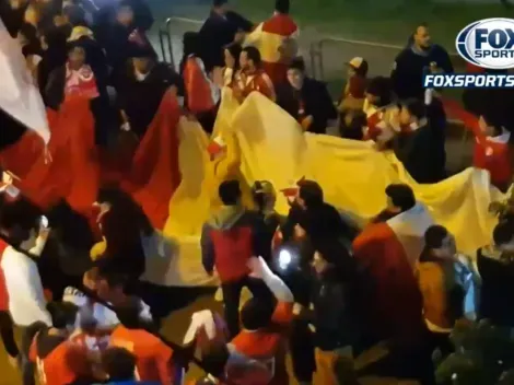 La Blanquiroja llegó al Arena de Gremio para alentar a Perú