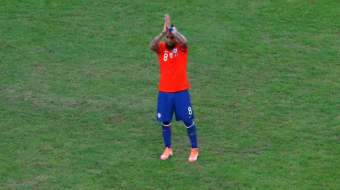 Foto de Arturo Vidal, arquero de la Roja.