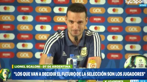 Scaloni tiró un chiste y no se rio nadie: "No lo entendieron"